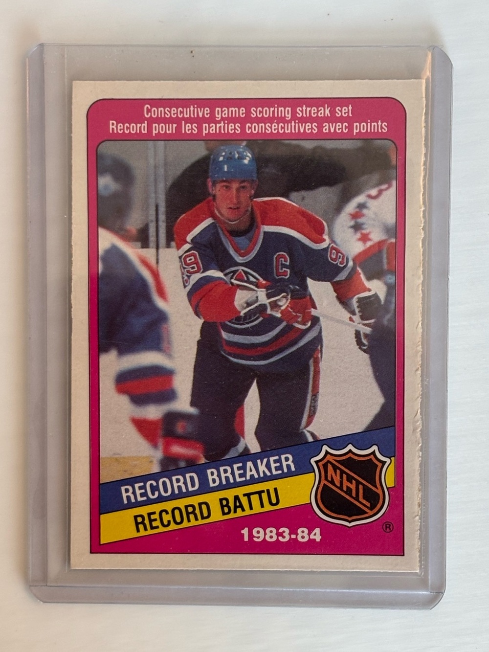 Wayne Gretzky 1984-85 O-Pee-Chee #388 Record Breaker Edmonton Oilers OPC